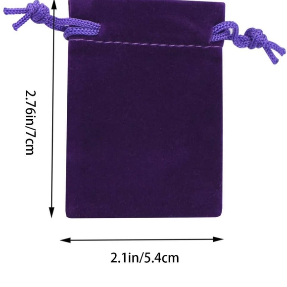 Jewelry pouches 2x3 velvet cloth - Picture 4 of 8